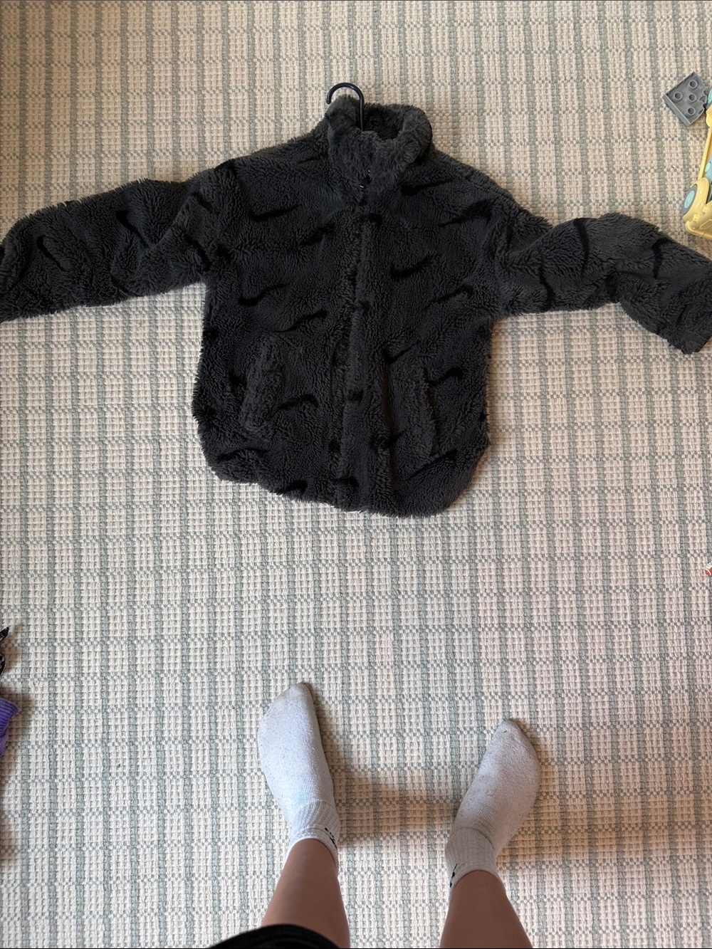 Nike Kids Black Plush Puffer Jacket